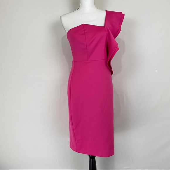 Alexia Admor Adriana One-Shoulder Ruffle Bodycon - Picture 3 of 6